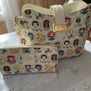 Loungefly Funko Pop Princess Crossbody and Matching Wallet